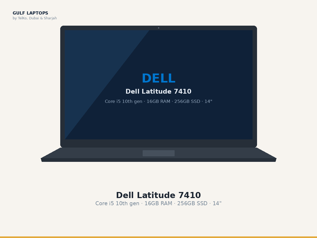 Dell Latitude 7410 refurbished laptop, Core i5 10th gen · 16GB RAM · 256GB SSD · 14"